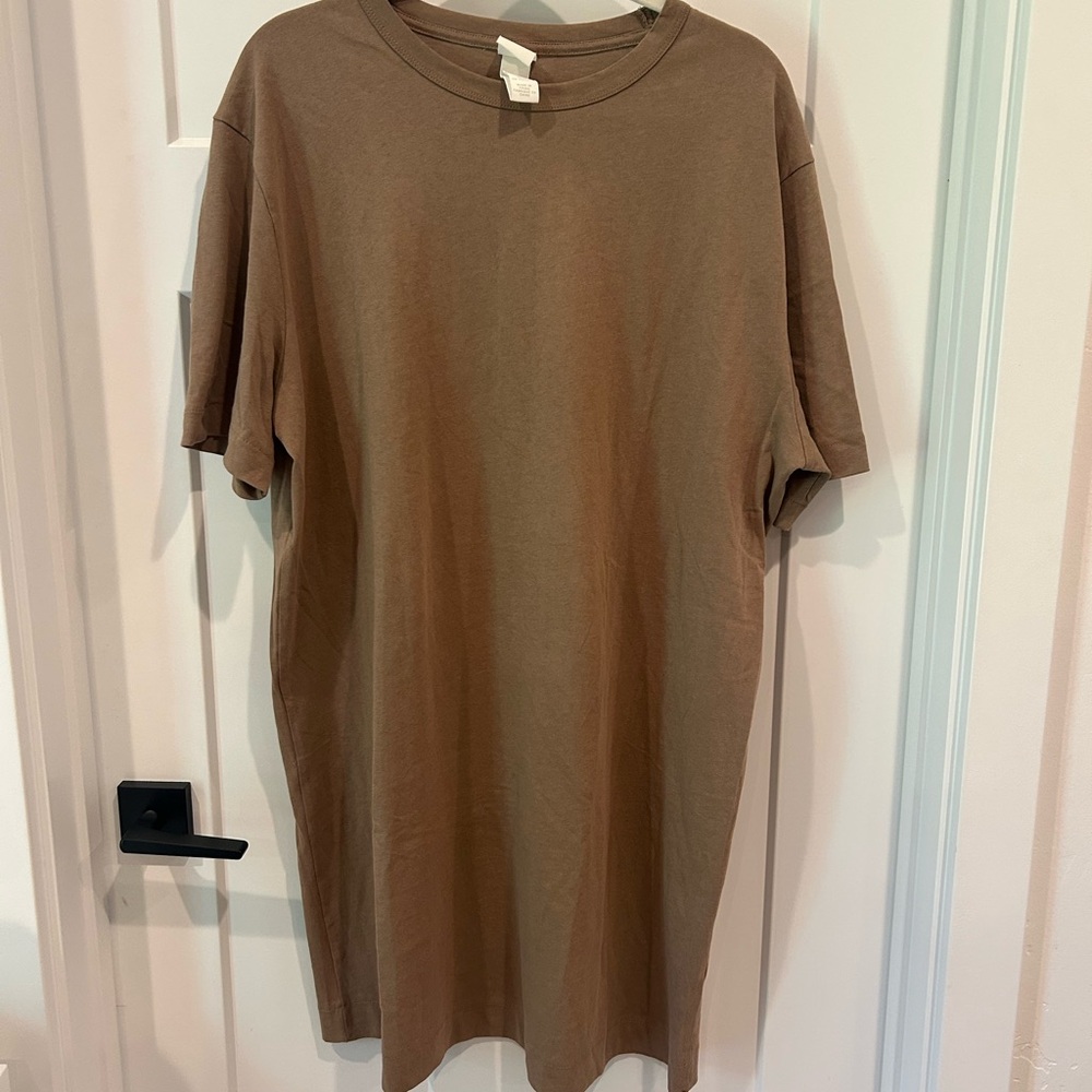 H&M Brown T Shirt Dress